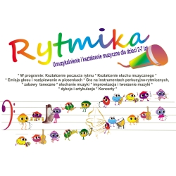 RYTMIKA DLA DZIECI KARNET / zajęcia 1 miesiąc (4 x 30 min)