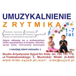 RYTMIKA DLA DZIECI  / zajęcia (1 x 30 min)
